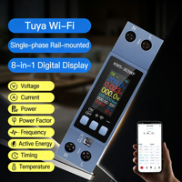 WiFi Tuya DIN Rail AC Voltmeter Digital Pengukur Energi Arus Pemutus Sirkuit Listrik Penghitung Konsumsi Meter Wattmeter ATORCH 1.0