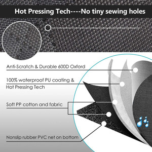 Doublure de cargaison pour chiens imperméable à l'eau Pet Cargo Cover Dog Seat <span class=keywords><strong>Mat</strong></span> pour SUV Berlines Vans avec pare-chocs rabat protecteur 100% étanche - Product Image 3