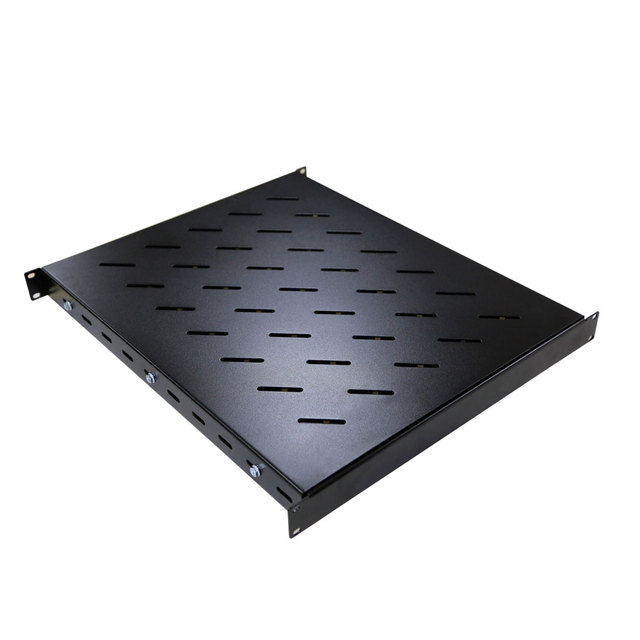 19 Inch 1U Rackmount SPCC Material 50KGS Capacity Customized Adjustable Shelf for Network/Data Cabinets