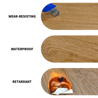 2025 Luxus-Vinylboden mit Glatter Oberfläche, Dekorativer Wasserfester Technik-Holzboden für Zuhause