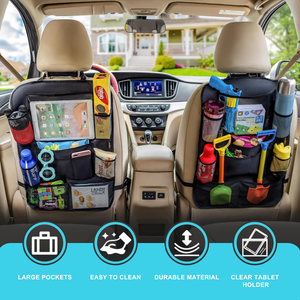 Car Backseat Organizer Waterproof and Durable Car <b>Seat</b> Organizer Kick Mats Muti-Pocket Back <b>Seat</b> <b>Storage</b> Bag - Product Image 5