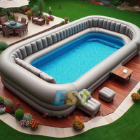 Canapé gonflable géant pour piscine, piscine gonflable intérieure et extérieure pour les sports nautiques