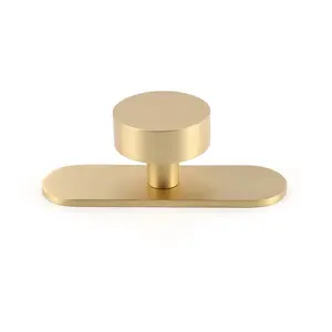 Maxery Chất lượng cao nội knobs đồ nội thất xử lý với tấm Matte satin brass và Antique Brass màu vẽ knobs