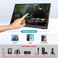 Monitor Portabel Layar Sentuh USB Type C 15.6 Inci Monitor Layar Portabel Dengan Menu OSD Sentuh
