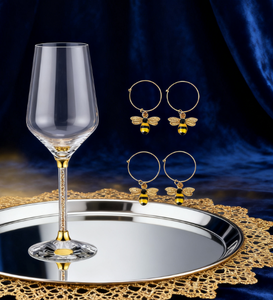 Cadeau humoristique haut diamant doré gobelet à <span class=keywords><strong>vin</strong></span> Unique couleur rouge blanc Vintage sans tige gravure colorée pour amis famille - Product Image 3