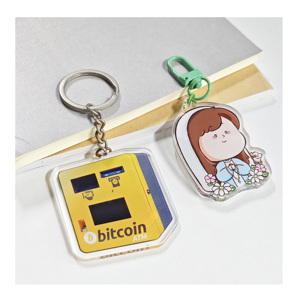 Customizable Rainbow Holographic Flash Epoxy <b>Keychain</b> <b>Personalized</b> Transparent Acrylic UV Printing Cartoon Anime Plastic Charm - Product Image 3