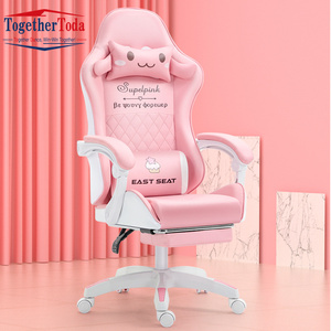 Chaise de jeu inclinable en cuir pour ordinateur, mobilier de bureau à domicile, style course, prix abordable - Product Image 3
