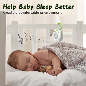 Mesin suara bayi, alat bantu tidur 20 suara alami menenangkan nada janin portabel kebisingan putih dengan kontrol Volume - Product Image 4