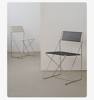 Sillas de Comedor con Estructura de Hierro, Estilo Bahaus, para Cafetería, Restaurante, Hotel