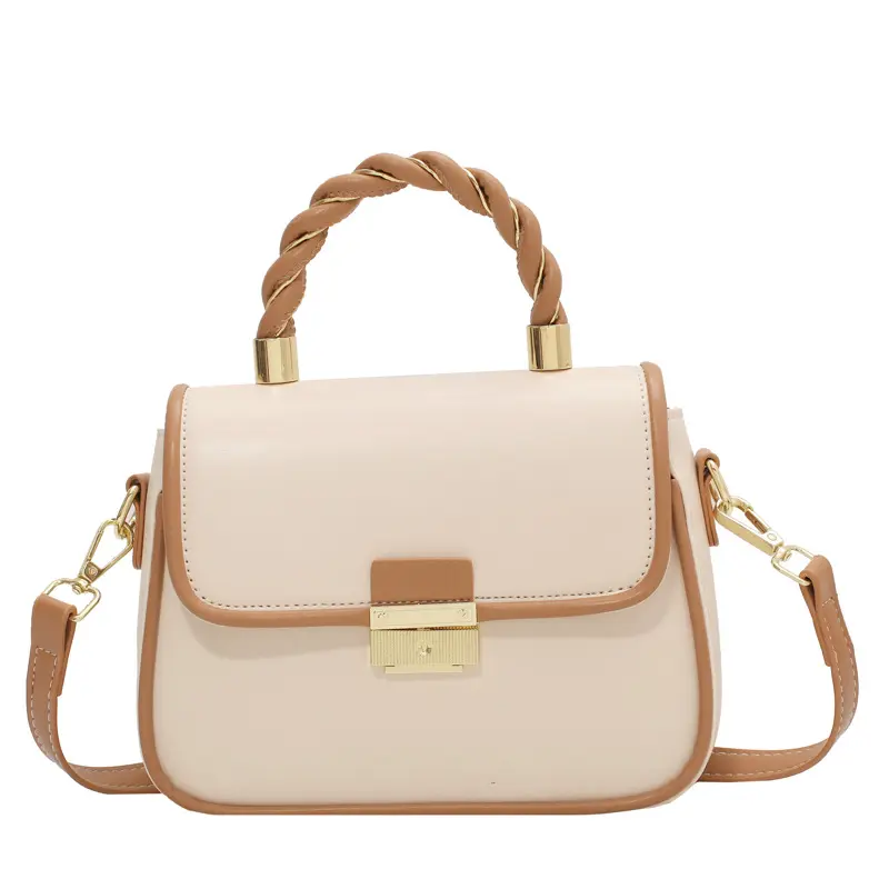 Costom PU Leather Fashion Simple New Trend Hit Color Crossbody Bag Wild Square Lady Shoulder Handbag