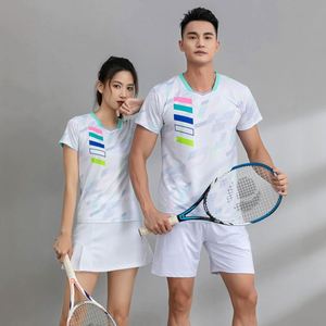 Premium Printed Moisture Wicking Breathable Anti-Wrinkle Quick Dry Badminton Uniform Set Short Sleeve Unisex <b>Athletic</b> - Product Image 1