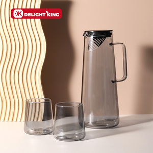 <span class=keywords><strong>Carafe</strong></span> à eau en verre coloré, grand volume avec jeu de verre, <span class=keywords><strong>carafe</strong></span> à eau, pichet en verre coloré personnalisé - Product Image 2