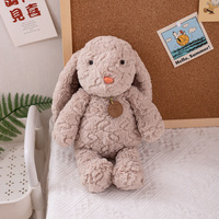 Offre Spéciale lapin en peluche mignon lapin ours poupée saint valentin cadeau lapin à oreilles souples en peluche pour enfants et filles