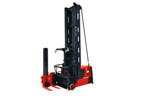 Camión apilador de paletas eléctrico <span class=keywords><strong>Man</strong></span>-Up de elevación ultraalta de alta precisión para almacén de almacenamiento - Product Image 3