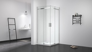 Vượt quá thanh lịch phòng tắm lớn Con Lăn Đôi trượt Tempered Glass tắm bao vây - Product Image 3