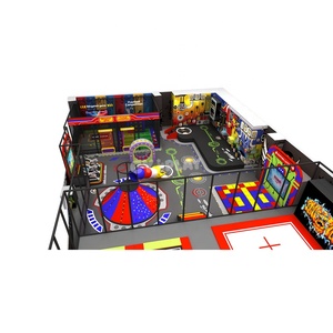 Custom Commercial Large Ninja Warrior <b>Trampoline</b> Park Commercial Indoor Soft Play Sports Center Maze Ball Pit Kids Playground - Product Image 3