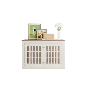 Cross-border minimalist high-value home indoor dog cage for small and <b>medium</b>-sized pets, double door, large space pet furniture - Product Image 5