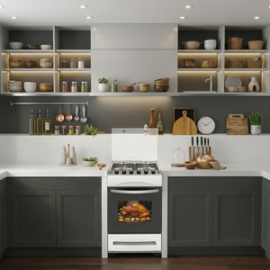 Electrodomésticos Esenciales para Hornear y Cocinar, Cocina de Gas de 4 Quemadores, 60x60x86mm, <span class=keywords><strong>Gaziniere</strong></span> A06 - Product Image 4