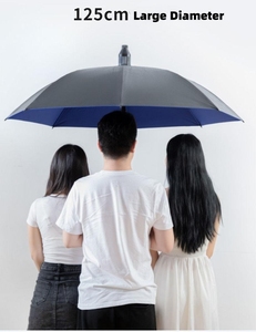 <span class=keywords><strong>Parapluie</strong></span> Droit Surdimensionné Personnalisé avec Logo, Coupe-Vent, Double Toile, pour Hommes d'Affaires, avec Housse Imperméable – Vente en Gros - Product Image 6