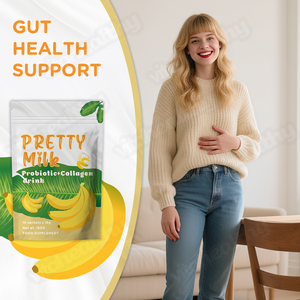 Vitahealthy OEM/ODM Nouvelle Poudre de Lait Éclatante avec Probiotiques et Collagène pour la Peau, les Cheveux et les Ongles – Poudre de Lait Éclatante à la <span class=keywords><strong>Banane</strong></span> - Product Image 4