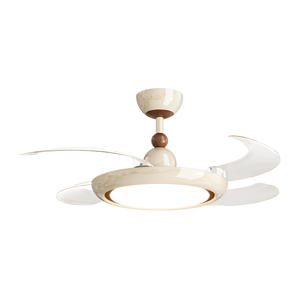 עיצוב מודרני מלא של מסעדת ספקטרום מלא טעם ואגוז קרם שקט מנוע dc משולב מאוורר & אור לחדר שינה - Product Image 5