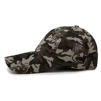Gorras Deportivas con Estampado de Camuflaje Personalizadas al por Mayor, Gorras de Béisbol Clásicas Ajustables de Moda para Hombre