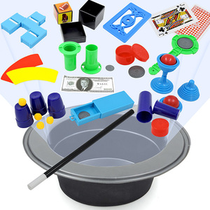 Set de Magia para Niños y Adultos, Sombrero Mágico de Plástico, Varita, Accesorios para Trucos de Magia, para Espectáculos de Magia de Cerca - Product Image 1