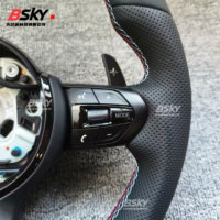 Volant sport en cuir pleine fleur personnalisé pour BMW F80 F82 F10 F12 F13 F15 F16 F20 F22 F30 F31 F32 F33 F36 M3 M4 E90 E92 E93