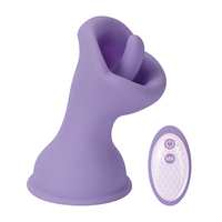 Vibrateur clitoridien télécommandé en silicone, rechargeable, IPX6, à faible bruit, avec 10 fréquences et fonction de léchage doux