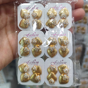 गर्म बिक्री कस्टम डुबाई 14k 18k 24k जिरकॉन सोने की लुगदी हुई महिला आर्टेस पर मेयर - Product Image 6