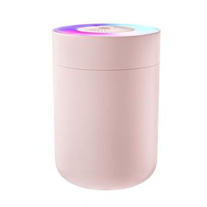 2026 New Arrival 500Ml H2o Portable Mini Car Ultrasonic <b>Essential</b> Oil Diffusers Night Light Usb Air Humidifier - Product Image 1
