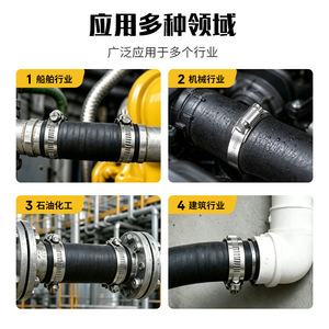 Collier de serrage en caoutchouc de 16 mm en acier inoxydable pour la protection des faisceaux de câbles automobiles et l'industrie lourde - Product Image 4