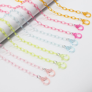 Niños Niño Anti-Perdida Plástico Transparente Acrílico Conveniente Acetato Mascarilla Cordón Máscaras Soporte de cadena para Máscaras - Product Image 4