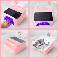 Lampe à ongles UV LED rechargeable 6000 mAh sans fil, séchoir à ongles avec 4 minuteurs (15s/45s/60s/90s) et écran LCD