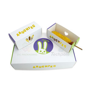 Ücretsiz tasarım üreticisi tedarikçisi katlanabilir Mochinut kutusu Donut <span class=keywords><strong>2</strong></span> <span class=keywords><strong>3</strong></span> 4 ve 5 adet Corndog kutuları ambalaj - Product Image 3