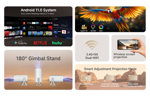 Hot Selling <b>Projector</b> P6 <b>Android</b> 11 Smart <b>Android</b> <b>Projector</b> Portable <b>Projector</b> - Product Image 2