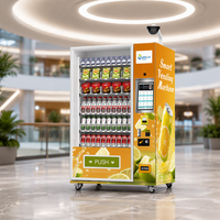 Distributeur automatique Zhigou 15,6 pouces à 60 voies, best-seller, spirale, snacks, boissons, intelligent, commercial, en acier inoxydable, écran tactile