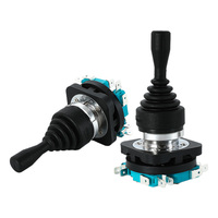 Commutateur à joystick croisé avec contacts en argent pur, ouverture de 30 mm, direction flexible, fonctions de verrouillage et de réinitialisation automatiques, 600V15A