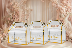 Boîtes d'Emballage Cadeau Transparentes en PVC avec Poignée pour Faveurs de Mariage, Fêtes d'Anniversaire, Bonbons et Pâtisseries - Product Image 5