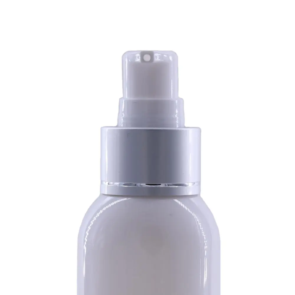 24/410 aluminum metal matte silver lotion cream spray pump with caps cream pump cosmetic