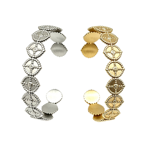 Nueva Pulsera <span class=keywords><strong>de</strong></span> Acero Inoxidable con Forma <span class=keywords><strong>de</strong></span> Sol, Diseño Abierto, Moderna y Personalizada, Resistente al Agua, para Accesorios <span class=keywords><strong>de</strong></span> Mujer - Product Image 1