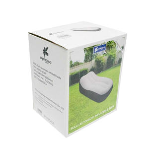 Canapé gonflable de loisirs et repose-pieds pliable d'extérieur, directement de l'usine, avec revêtement floqué, pour une détente optimale - Product Image 6