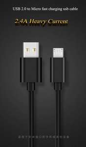 Buena calidad 2.4A usb 2,0 macho a hembra cable usb a micro usb para android - Product Image 2