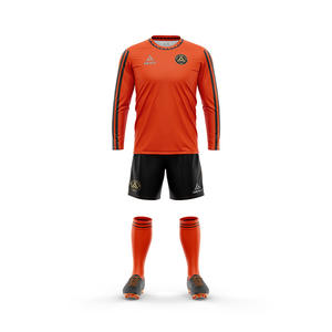 Maßgeschneidertes Design Sublimations-Fußballtrikot Uniform Langarm Camiseta De Futbol Shirt - Product Image 3