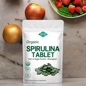 Органические таблетки 720 премиум-класса, капсулы спирулины и хлореллы, не-GMO, веганские для взрослых - Product Image 3