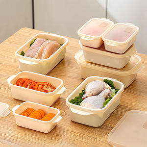 Caja de almacenamiento transparente gruesa de diseño moderno, PP para congelador para microondas, refrigerador, almacenamiento <span class=keywords><strong>Rectangular</strong></span> para congelador - Product Image 1