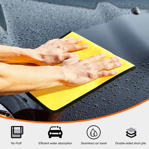 Siêu thấm san hô Fleece món ăn khăn nhanh khô sợi nhỏ VảI Để Làm Sạch Khô 600gsm trọng lượng sang trọng cho tự động chi tiết - Product Image 4