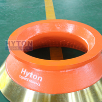HT-N55208140/1050130813 Revêtement de bol en acier au manganèse Mn18 avec insert en carbure pour concasseur à cône HP200 HP350E, pièces d'usure