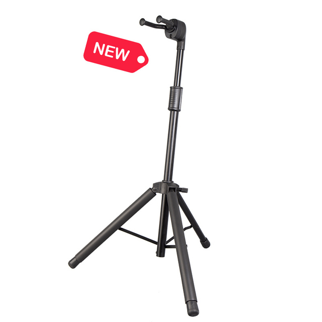 GS032 Yinyu Patent Automatic Foldable Guitar Stand for Secure Home Studio Stage Use with Locking Hook and Rubber Padding