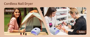 Lámpara de uñas LED UV recargable de 48W, secador de gel para uñas, herramienta profesional para uñas, temporizador de 5 velocidades, adecuada para el hogar y el salón. - Product Image 4